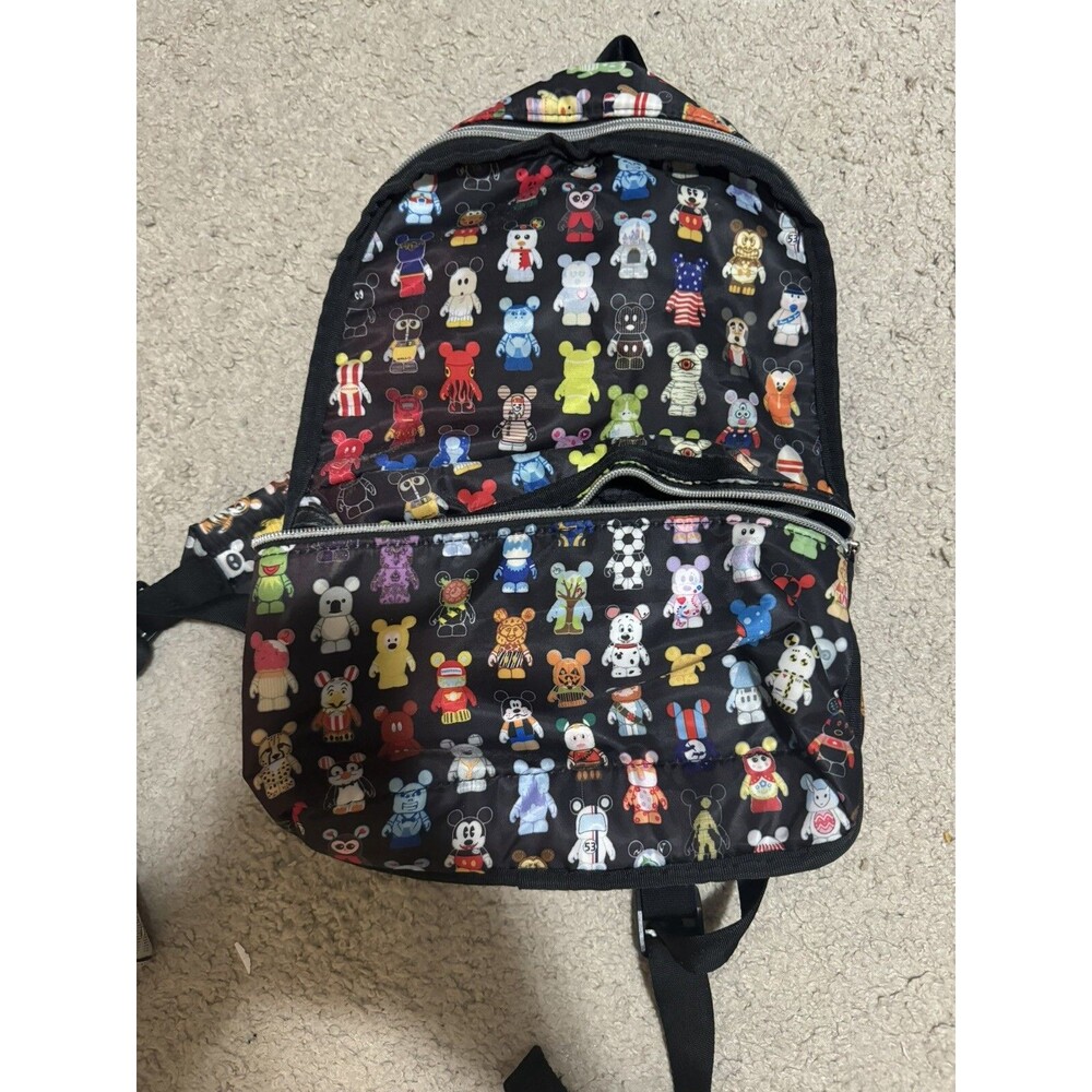 Disney Vinylmation Backpack Bag Black HTF Parks Land World Animation Urban